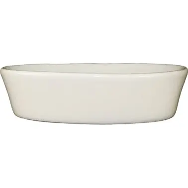 International Tableware Bakeware Stoneware Oven Baker 6-3/8" (10oz), American Bright White (Ivory, Eggshell, Cream), ...