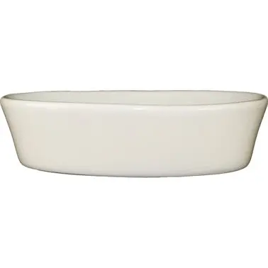 International Tableware Bakeware Stoneware Oven Baker 6-7/8" (14oz), American White (Ivory, Eggshell, Cream), Quantit...