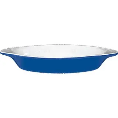 International Tableware Bakeware Stoneware Rarebit (8oz), European White /Light Blue out, Quantity: 36 pieces, WRO-8-EW-LB