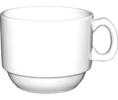 International Tableware Bristol Porcelain AD Coffee Cup (8oz), Bright White, Quantity: 36 pieces, BL-35