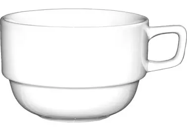 International Tableware Bristol Porcelain .D. Cup (3.5oz), Bright White, Quantity: 36 pieces, BL-37