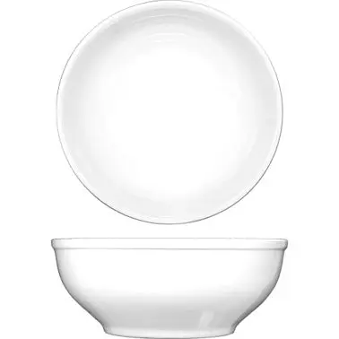International Tableware Bristol Porcelain Nappie/Oatmeal Bowl 6" (19oz), Bright Snow White, Quantity: 36 pieces, BL-18
