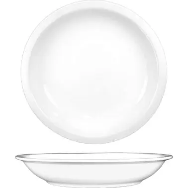 International Tableware Bristol Porcelain Serving Bowl 12" (72oz), Bright Bright White, Quantity: 12 pieces, BL-112