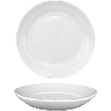 International Tableware Bristol Porcelain Stadium Pasta Bowl 10-1/2" (44oz), Bright White, Quantity: 12 pieces, BL-210