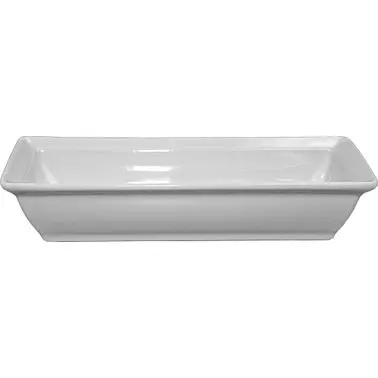 International Tableware Elite Porcelain Rectangular Bowl (8oz), Bright White, Quantity: 12 pieces, EL-83