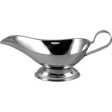 International Tableware Holloware SS Gravy Boat (5oz), Polished Silver, Quantity: 12 pieces, ITW-I-D5