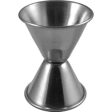 International Tableware Holloware SS Jigger (1 & 2 oz), Silver, Quantity: 12 pieces, IBS-II-A2