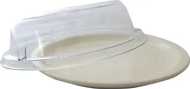 International Tableware Holloware Plate Cover Polypropylene Round/ Fits 10-1/2" Plates, Crystal Clear, Quantity: 24 p...