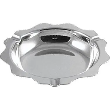 International Tableware Holloware SS Scallop Ashtray 0.7mm, Silver, Quantity: 12 pieces, ITW-III-P