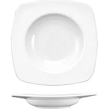 International Tableware Iris Bone China Deep Rim Soup Bowl (13oz), Bone China, Quantity: 12 pieces, IS-3