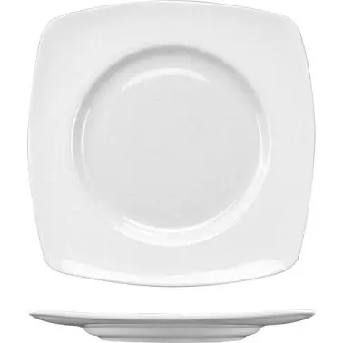 International Tableware Iris Bone China Plate well 10-5/8", Bone China, Quantity: 12 pieces, IS-33