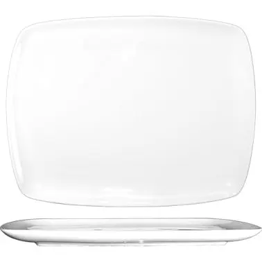 International Tableware Iris Bone China Platter 14-1/8" x 10-1/8", Bone China, Quantity: 6 pieces, IS-14