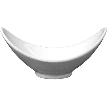 International Tableware Pacific Porcelain Boat Influenced Bowl (20oz), Bright Off-White, Quantity: 24 pieces, FAW-102