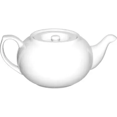 International Tableware Pacific Porcelain Coffee/Tea Pot (25oz), Bright White, Quantity: 12 pieces, MD-100