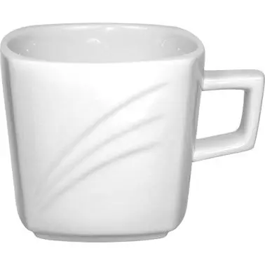 International Tableware Pacific Porcelain Cup (10oz), Bright White, Quantity: 24 pieces, PC-1