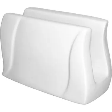 International Tableware Pacific Porcelain Napkin Holder, Bright Off-White, Quantity: 12 pieces, MD-111