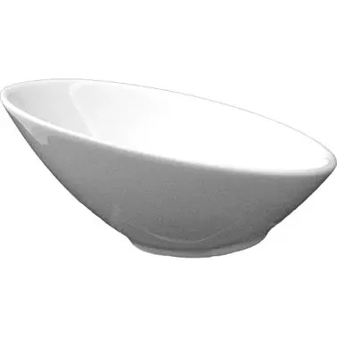 International Tableware Pacific Porcelain Slanted Side Bowl (35oz), Bright Ivory, Quantity: 6 pieces, FA-10