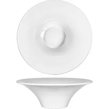 International Tableware Pacific Porcelain Trumpet Bowl (84 oz), Bright White, Quantity: 6 pieces, FA-305