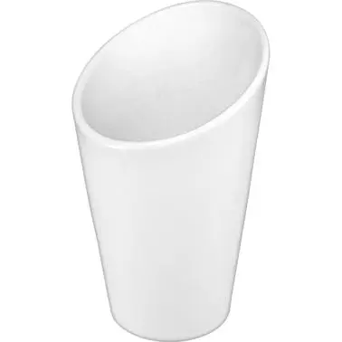 International Tableware Porcelain Cone FF Holder (13oz), Bright Snow White, Quantity: 12 pieces, FA-429