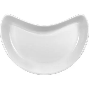 International Tableware Porcelain Crescent Dish (15oz), Bright White, Quantity: 12 pieces, FA-29