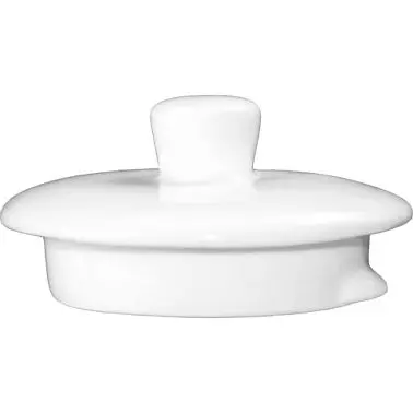 International Tableware Porcelain Replacement lid Tea/Coffee Pot (21oz), Bright Pure White, Quantity: 12 pieces, TP-24-EW/LID