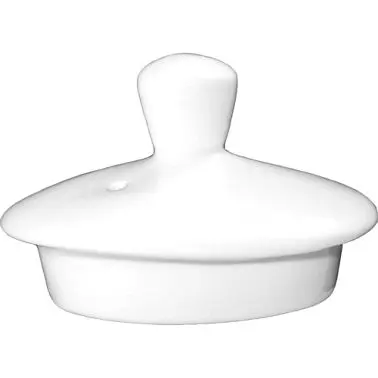 International Tableware Porcelain Replacement lid Tea/Coffee Pot (9oz), Bright White, Quantity: 12 pieces, TP-9-EW/LID