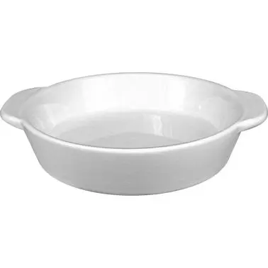 International Tableware Porcelain Round Sampling Dish Handle (5oz), Bright Pure White, Quantity: 12 pieces, FA-417