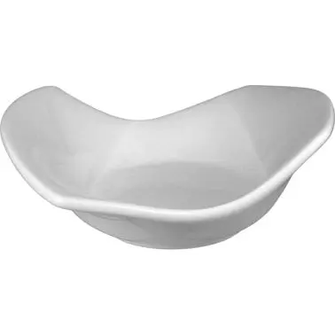 International Tableware Porcelain Sampling Bowl (2oz), Bright Cream, 4-3/8"L x 3 3/8"W 2oz, Quantity: 24 pieces,...