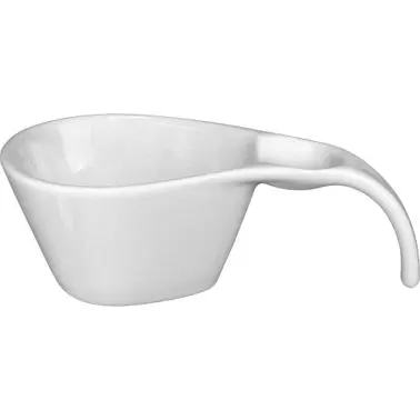 International Tableware Porcelain Sampling Bowl Handle (2oz), Bright White, Quantity: 24 pieces, FA-401