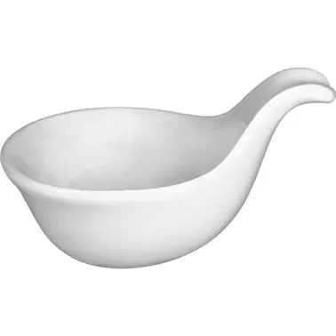 International Tableware Porcelain Sampling Bowl handle (3oz), Bright White, Quantity: 12 pieces, FA-409