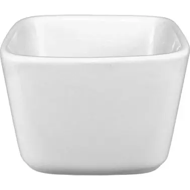 International Tableware Porcelain Square Bowl (7oz), Bright White, Quantity: 12 pieces, FA-427