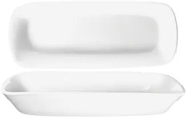 International Tableware Quad Porcelain Rectangular Dish 10-1/4" (18oz), European Off-White (Off White), Quantity: 12 ...