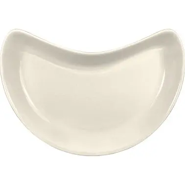 International Tableware Roma Stoneware Crescent Dish (15oz), American Ivory (Ivory, Eggshell, Cream), Quantity: 12 pieces,...