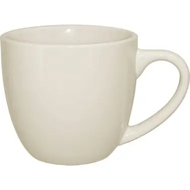 International Tableware Roma Stoneware Dome Cappuccino Cup (11oz), American White (Ivory, Eggshell, Cream), Quantity: 36 p...