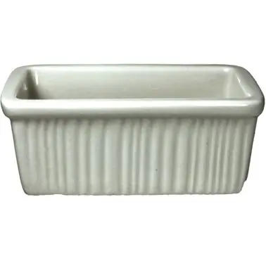 International Tableware Roma Stoneware Fluted Sugar Packet Holder, American White (Ivory, Eggshell, Cream), Quantity: 24 p...