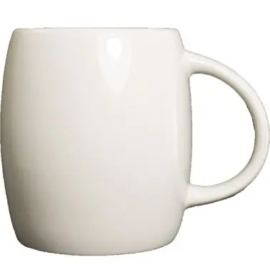 International Tableware Roma Stoneware Puget Barrel Mug (15oz), American Cream (Ivory, Eggshell, Cream), Quantity: 36 piec...
