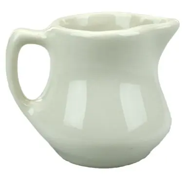 International Tableware Roma Stoneware Ranch Creamer (4oz), American Snow White (Ivory, Eggshell, Cream), Quantity: 12 pie...