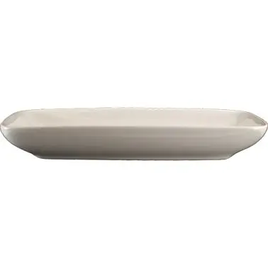 International Tableware Roma Stoneware Relish Tray, American White (Ivory, Eggshell, Cream), Quantity: 36 pieces, RET-9-AW