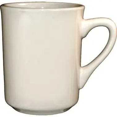 International Tableware Roma Stoneware Toledo Mug (8.5oz), American Off-White (Ivory, Eggshell, Cream), Quantity: 36 piece...