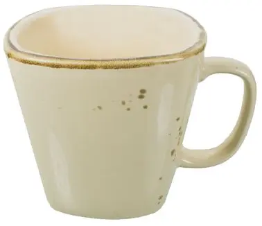 International Tableware Savannah Stoneware Khaki Cup (8oz), Khaki Brown Trim and Speckles, Quantity: 12 pieces, SV-1-KH