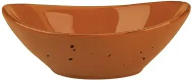 International Tableware Savannah Stoneware Terracotta Bowl (42oz), Terracotta Carbon Black Trim and Speckles, Quantity: 12...