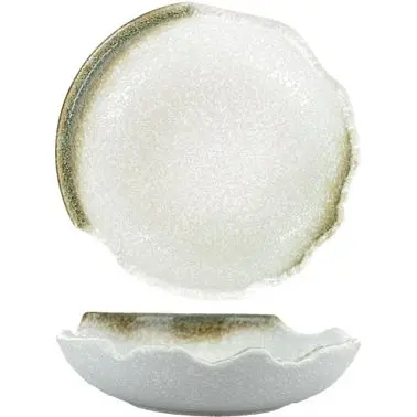 International Tableware Stonehaven Stoneware Rustic Stone Salad/Pasta Bowl (24oz), Stone Earth Tone Colors, Quantity: 12 p...