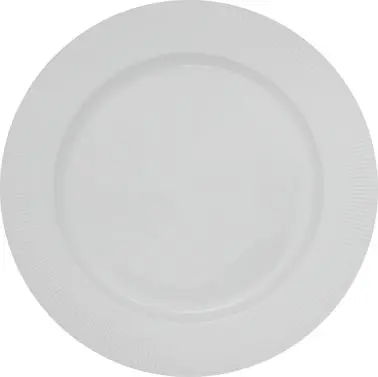 International Tableware Sunburst Porcelain 1-3/4" Regular Rim Plate 12", Bright White, Quantity: 6 pieces, SB-21
