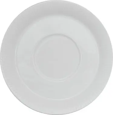 International Tableware Sunburst Porcelain 3/4' Regular Rim Saucer 6", Bright White, Quantity: 24 pieces, SB-2
