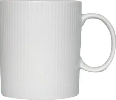 International Tableware Sunburst Porcelain C-Handle Mug (11oz), Bright Bright White, Quantity: 12 pieces, 87168-SB