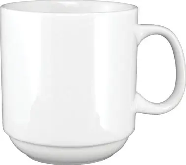 International Tableware Torino Porcelain Stacking Mug (11oz), European Off-White (Off White), Quantity: 36 pieces, 9696W