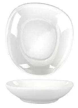 International Tableware Vale Porcelain Sauce Dish (2oz), Bright White, Quantity: 36 pieces, VL-11