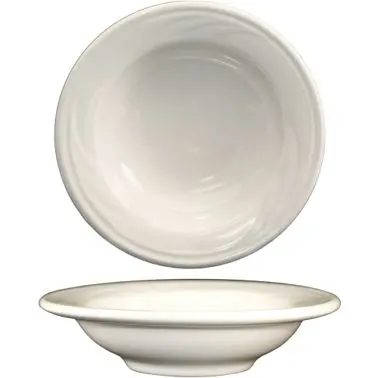 International Tableware York Stoneware Fruit Bowl (3.5oz), American White (Ivory, Eggshell, Cream), Quantity: 36 pieces, Y-11