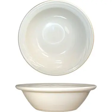 International Tableware York Stoneware Grapefruit (11oz), American Bright White (Ivory, Eggshell, Cream), Quantity: 12 pie...