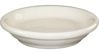 International Thick Tableware Roma Stoneware Butter Dish 3-1/4" (1oz), American White (Ivory, Eggshell, Cream), Quant...